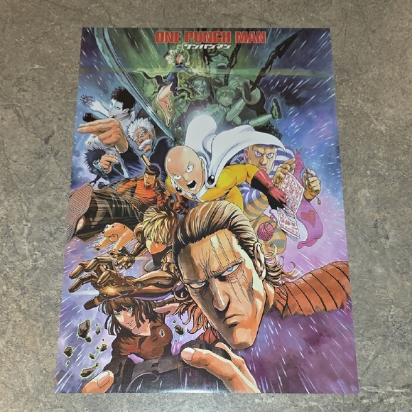 Anime Other - One Punch Man Anime Poster - Multicolor
